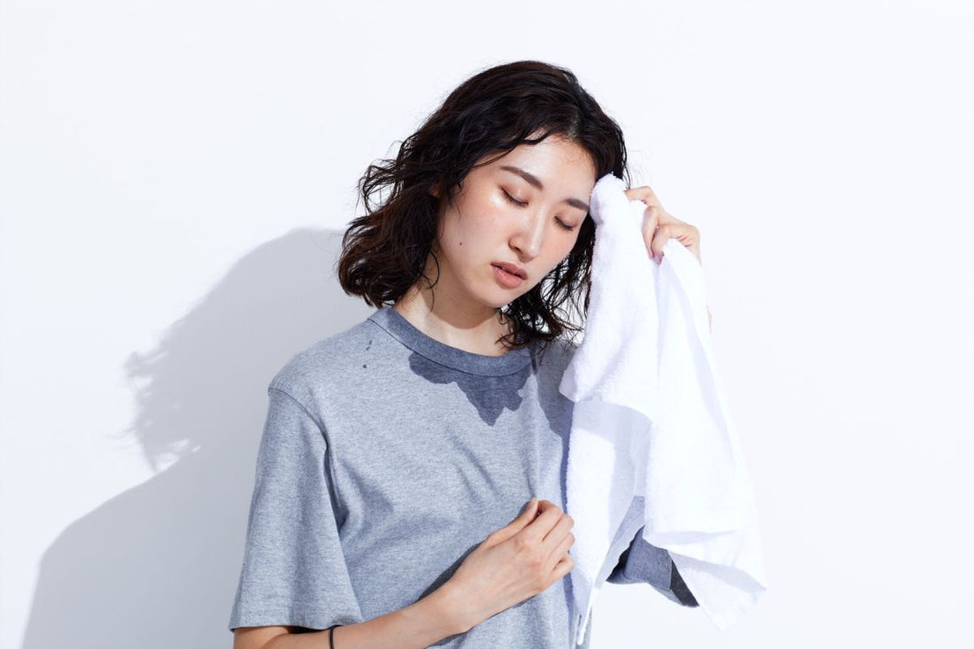 perspiration seen in shirt