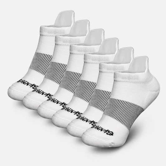 [B] Odorless Ankle Tab Socks - 6 Pack