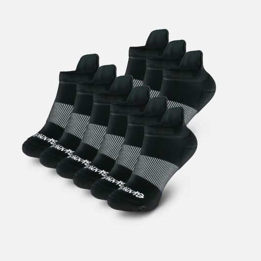 [B] Odorless Ankle Tab Socks - 9 Pack