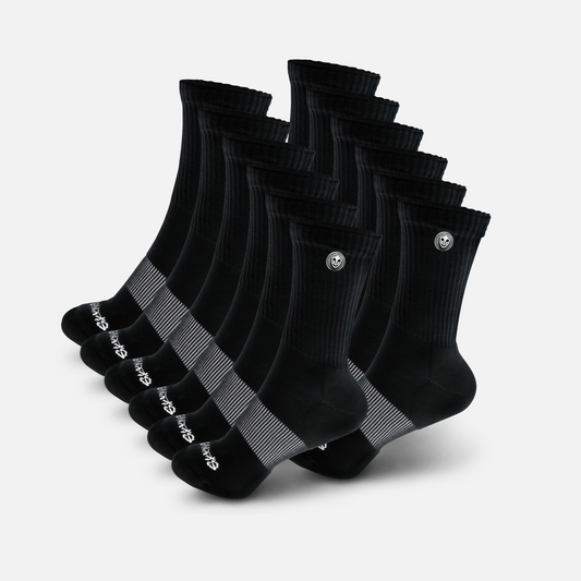 [B] Odorless Crew Socks - 12 Pack