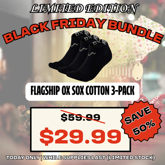 🚨 LIMITED EDITION BLACK FRIDAY SALE - OX TROT COTTON 3 PACK