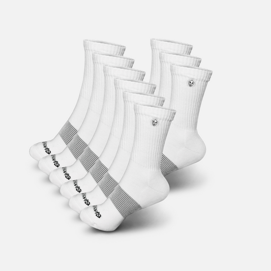 [B] Odorless Crew Socks - 9 Pack