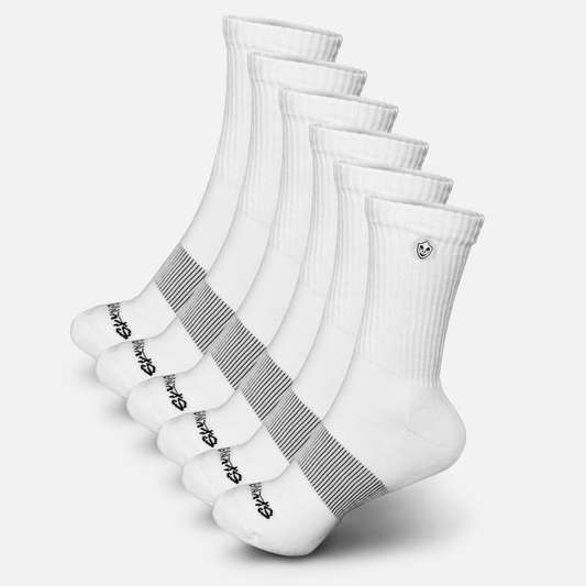 Skunk Skin Anti-Odor Crew Socks 6 Pack – Moisture Wicking Work Athletic Socks for Men and Women