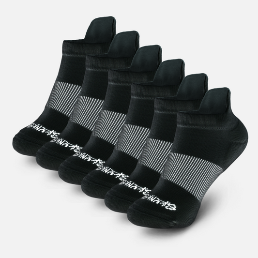 Skunk Skin Anti-Odor Ankle Tab Socks 6 Pack – Moisture Wicking Athletic Socks for Men and Women