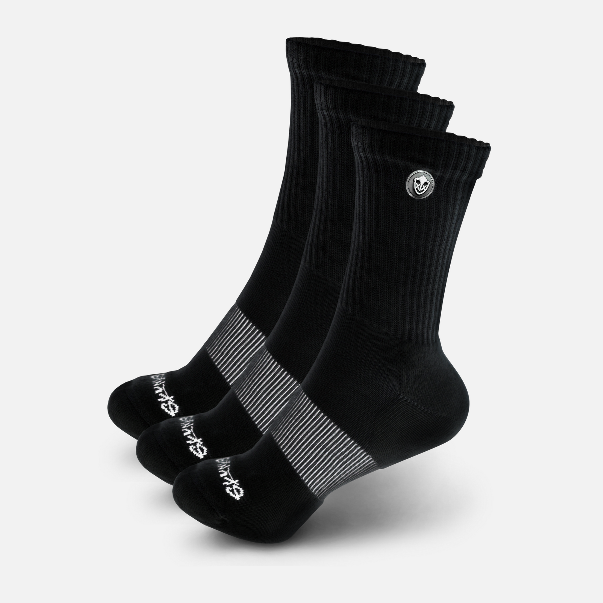 Odorless crew socks 3 pack by Skunk Skin anti odor moisture wicking socks